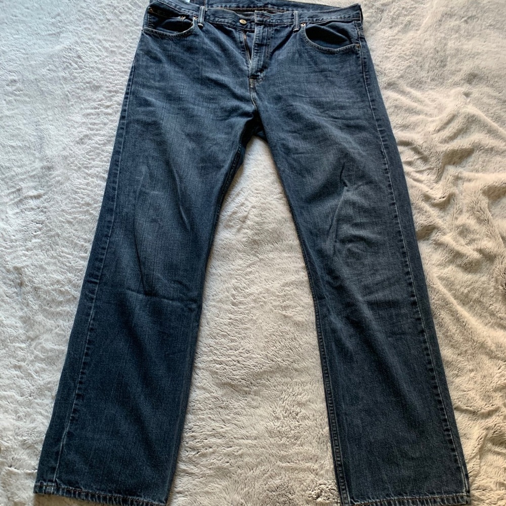 569 Loose Straight Fit Navy Blue Levi Jeans